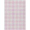 Homeroots 3' X 5' Pink And Gray Plaid Washable Indoor Outdoor Area Rug 595421 - alternate 4