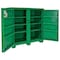 Greenlee Jobsite Cabinet Utility Storage Cabinet, 56 in H, 60 in W, 30 in D, Recessed, Padlockable, Green 5760TD - alternate 1