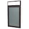 Ghent 36'' x 30'' Enclosed Vinyl Board, 1-Door, Bronze Aluminum Frame, Illuminated Headliner, Stone PBVLX3-199 - alternate 1