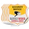 Signmission Security Notice Shield Sign This Propert, 6 inch X 6 inch, Vinyl Decal, 5PK SHI-D-5PACK-6-462 - alternate 1