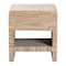 Bali & Pari Callan Bohemian Woven Natural Grasscloth Raffia 1-Drawer Nightstand 254-14035-ZORO - alternate 9