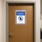 C-Line Products 9" x 12" Blue and White Safety Striped Welded Shop Ticket Holders, 25/BX 44105 - alternate 4