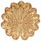 Homeroots 10in Gold Metal Handmade Leaf Trinket Tray 713010 - alternate 7