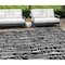 Homeroots 10' X 14' Black And Ivory Abstract Washable Indoor Outdoor Area Rug 588497 - alternate 1