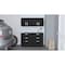 Homeroots 28" Black Wall mounted Accent Cabinet With Four Shelves And Six Drawers 546371 - alternate 4