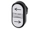 Siemens Twin pushbutton, 22 mm, round, plastic, white: arrow to the left 3SU1000-3AB66-0AM0-ZY19 - alternate 1