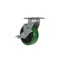 Vestil Green High-Tech Non-Marking Swivel With Brake Polyurethane 6x2 Caster CST-F40-6X2DT-SWB - alternate 2