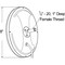 Grote Lighting 8in Round Heated Convex Mirror with Center-Mount Ball-Stud, Stainless Steel, 46.7 sq. in. 12283 - alternate 4