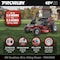 Prorun 48V 38-in. Steel Deck Cordless Riding Lawn Mower with 75 Ah Batteries (4) and Charger PRM48V38 - alternate 6