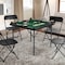 Flash Furniture Silas 34.5 in Square 4-Player Black Folding Card Game Table, Green Playing Surface and Cup Holders DAD-MJZ-88-BKGR-GG - alternate 7