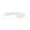 Homeroots White Leather Modular U Shaped Ten Piece Corner Sectional With Console 643935 - alternate 4