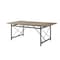 Homeroots 76" X 36" X 30" Gray Oak And Sandy Gray Dining Table 318886 - alternate 1