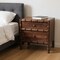 Homeroots 23" Brown Solid Wood One Drawer Nightstand 701712 - alternate 6