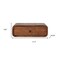 Homeroots 18" Chestnut Solid Wood Distressed One Drawer Floating Nightstand 712848 - alternate 7