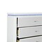 Homeroots 36" White Wood Lighted Five Drawer Dresser 633693 - alternate 5