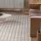 Homeroots 4' X 6' Cream and Beige Geometric Distressed Indoor Outdoor Area Rug 558795 - alternate 4