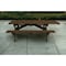 Homeroots 94" Dark Brown Solid Wood Outdoor Picnic Table 525019 - alternate 1