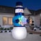 Gemmy Airblown LED Lightshow Rainbow Wave Snowman 12 ft. Inflatable 886024 - alternate 3