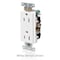 Leviton Receptacle Outlet, 15A, Ivory, 125V 16242-I - alternate 3