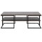 Homeroots 45" Black Steel Coffee Table With Shelf 520930 - alternate 5