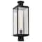 Nuvo Luca, Outdoor Post Lantern, Sand Black Finish, Clear Beveled Glass 60/8513 - alternate 6