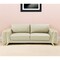 Homeroots 90" Beige Italian Leather Sofa With Gold Legs 491051 - alternate 5