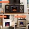 Edendirect 35.63-in W Black Wall mount LED Wall-mount Electric Fireplace with Remote Control Included ZR-EF33T - alternate 7