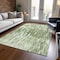 Homeroots 10' X 14' Green And Ivory Abstract Washable Indoor Outdoor Area Rug 612658 - alternate 7