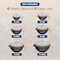 Bakkenmaster Bakken Master 12 Piece Plastic Nesting Bowls with Lids, Mixing Bowls Set includes 6 Prep Bowls BKMX12BR22 - alternate 6