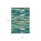 Homeroots 5' X 8' Emerald And Lime Green Abstract Washable Indoor Outdoor Area Rug 612498 - alternate 5