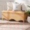 Bali & Pari Erla Bohemian Light Honey Rattan Accent Bench with Scallop border 247-13763-ZORO - alternate 3