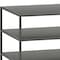 Homeroots 48" Gray Steel Coffee Table With Two Shelves 520581 - alternate 5