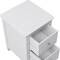 Homeroots 22" White Wood Square Two Drawer Nightstand 653106 - alternate 6