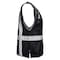 Dome75 Hi-Vis Safety Vest SM/MD Class Non-ANSI/Enhanced Visibility , Zipper 2 Pockets, 1 Mic Tab DV1281 - alternate 3