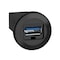 Schneider Electric Panel mounted USB port, Harmony XB5, 3.0 port, plastic, 22mm, for USB interface jack type A XB5PUSB3 - alternate 1