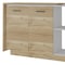 Homeroots 59in Natural White and Brown Wood Kitchen Island Set With Storage 519054 - alternate 4