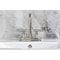 Kingston Brass Knurled Double-Handle 4" Centerset Bathroom Faucet with Brass Pop-Up, Polished Nickel KS6646KNL - alternate 5