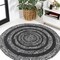 Jonathan Y Abyss Braided Bohemian Coastal Round Jute Black/White 6 ft Round Area Rug RNF117C-6R - alternate 1