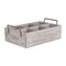 Homeroots 15" Gray And Brown Solid Wood Desk Organizer 399662 - alternate 1