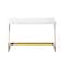 Homeroots 47" White and Gold Writing Desk 543755 - alternate 6