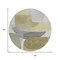 Homeroots 8' Fern Green And Gray Round Abstract Washable Indoor Outdoor Area Rug 632157 - alternate 4