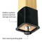 Diversified Spaces Wooden Leg Tables with Compartments, Oak, Wood Frame, 72 in W, Black C723LBBK30E - alternate 4