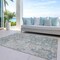 Homeroots 9' X 12' Green Blue And Gray Oriental Washable Indoor Outdoor Area Rug 587438 - alternate 6