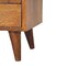 Homeroots 20" Brown Solid Wood Square Two Drawer Nightstand 651577 - alternate 5