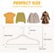 Simple Deluxe HealSmart Velvet Hangers, Space Saving Clothes Hangers for Closet, White, 50PK HKHANGVELVET50WHT - alternate 6