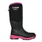 Dryshod Womens Legend MXT Adventure Hi Rubber Boots, Pull-On, Waterproof, Black/ Pink, Size 8 LGX-WH-BKPN-008 - alternate 1