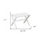 Homeroots 17" White Backless Bar Chair 380055 - alternate 5