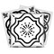 Homeroots 6" x 6" Shades of Grey Mosaic Peel and Stick Removable Tiles 400476 - alternate 1
