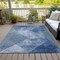 Homeroots 8' X 10' Blue And Gray Geometric Washable Indoor Outdoor Area Rug 602836 - alternate 5