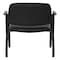 Office Star Products Big and Tall Guest Chair in Dillon Black Fabric with soft PU Arms, Sturdy Black Metal Chair 55051B-R107 - alternate 5
